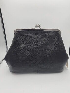 Patricia Nash Vivienne Black Leather Frame Bag NWT